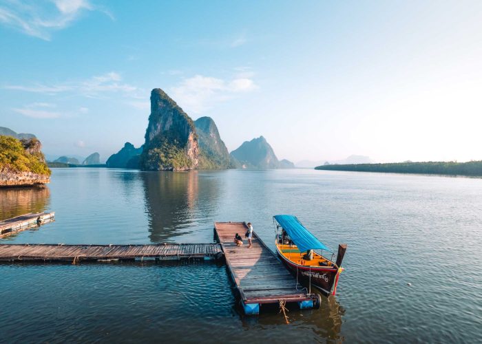 getting to Koh Panyi Phang Nga Thailand - Floating muslim village in Phang Nga bay - phuket sail tours