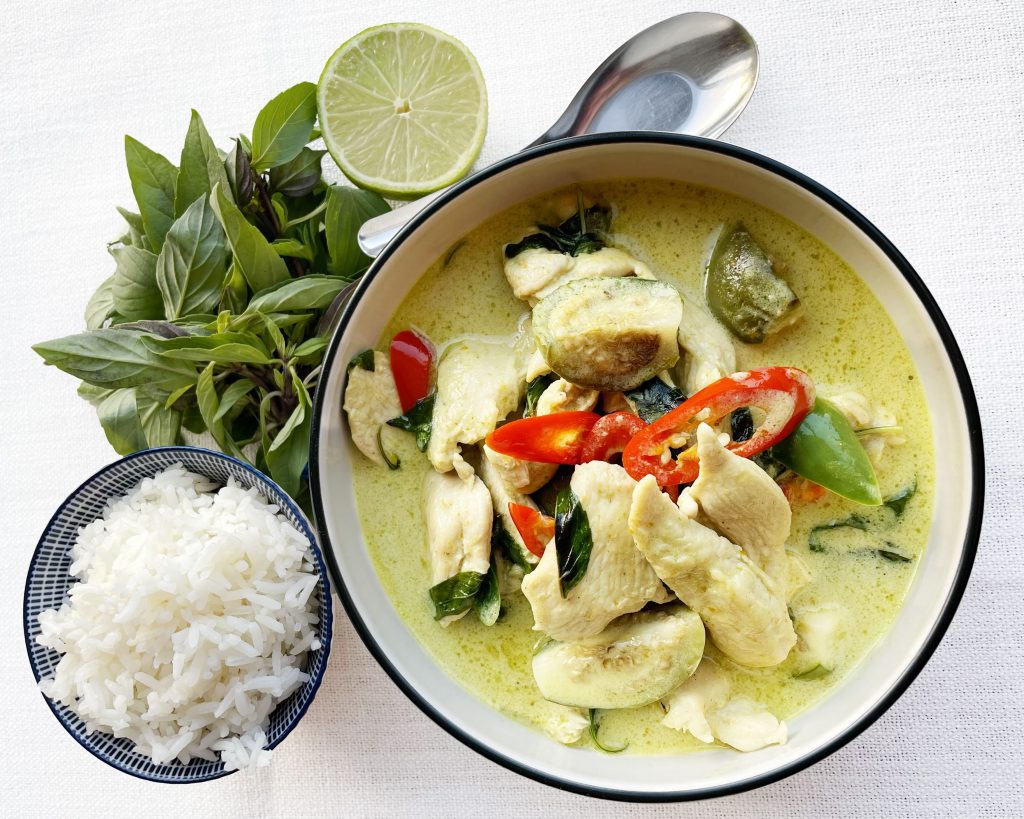 Chicken Green Curry (Gaeng Keow Wan Gai) - must try food in thailand - phuket sail tours