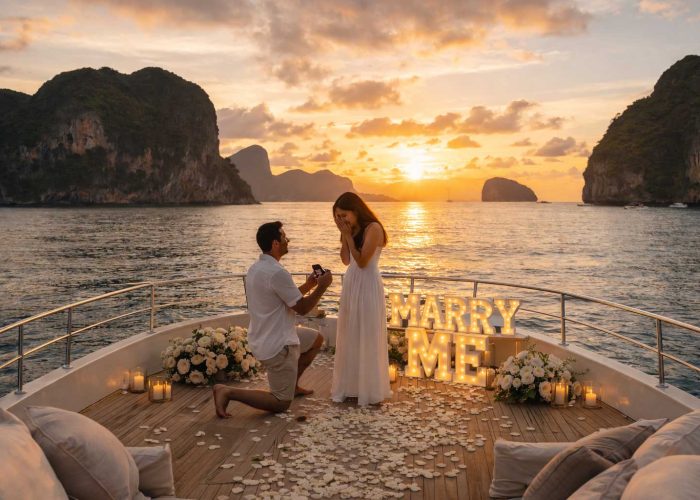 Romantic proposals in Phuket Thailand ideas Phuket Sail Tours