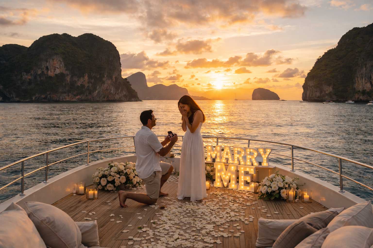 Romantic proposals in Phuket Thailand ideas Phuket Sail Tours