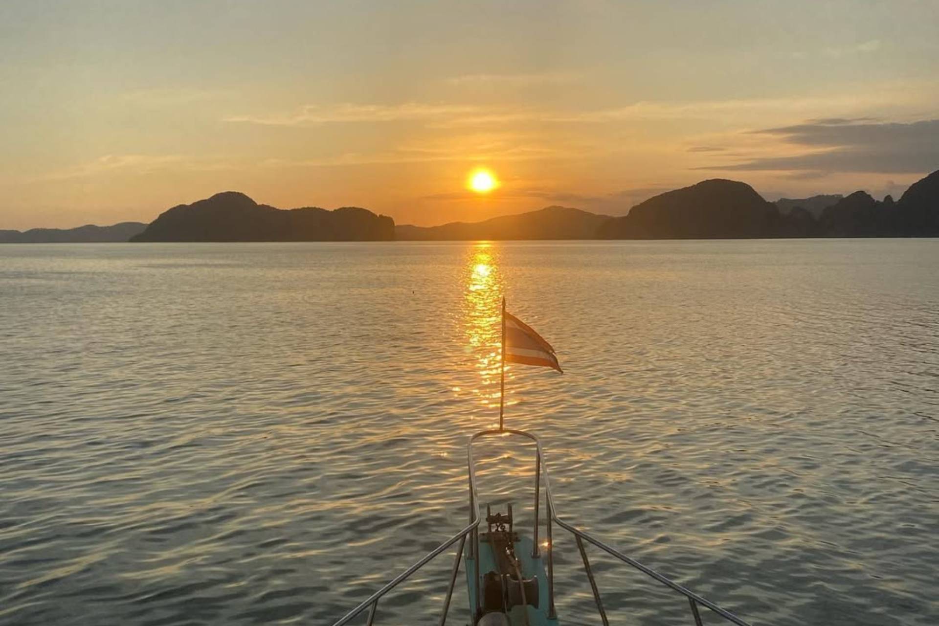 Sunset in January